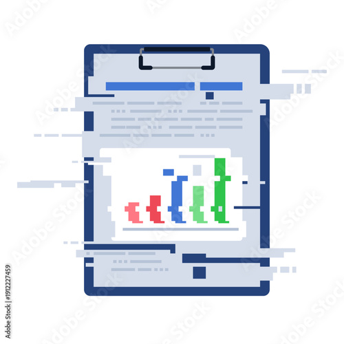 AI generated financial report with corrupted unreliable data