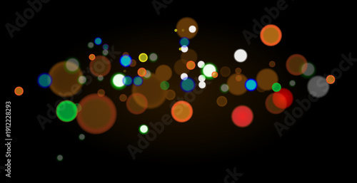 Colorful Bokeh Light Effect On Black Background
Abstract Glowing Circles Vector Illustration Design
