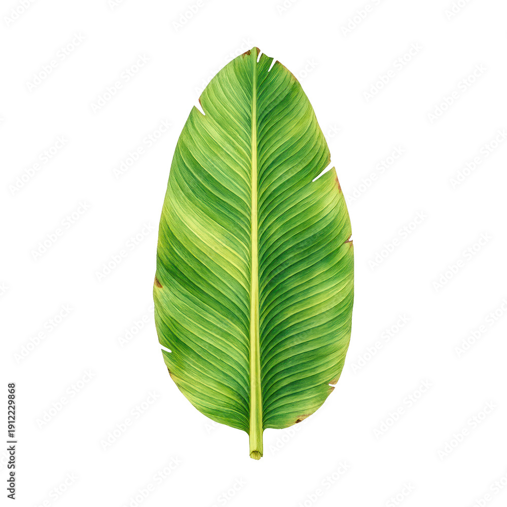 Obraz premium PNG Vibrant tropical leaf illustration.