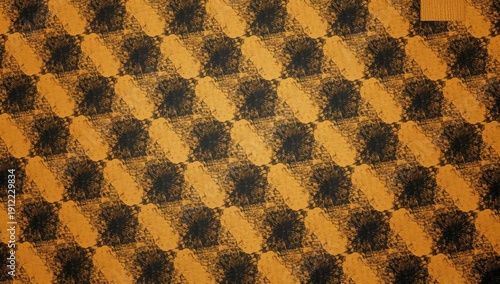 Textile Pattern With Dark and Light Colors Arranged in a Repetitive Design