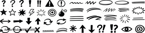 Collection of various punctuation and symbol icons