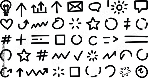 Collection of various symbols and icons