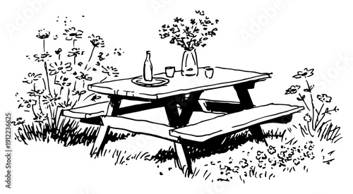 Hand drawn vector sketch of industrial mechanical gear wheels and cogs