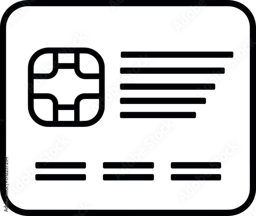 Credit card icon vector. in line style design on white background. vector illustration