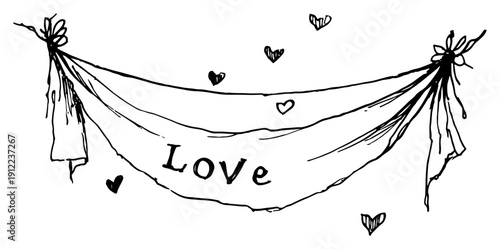 Detailed hand drawn sketch of an industrial oil refinery with chimneys and smoke