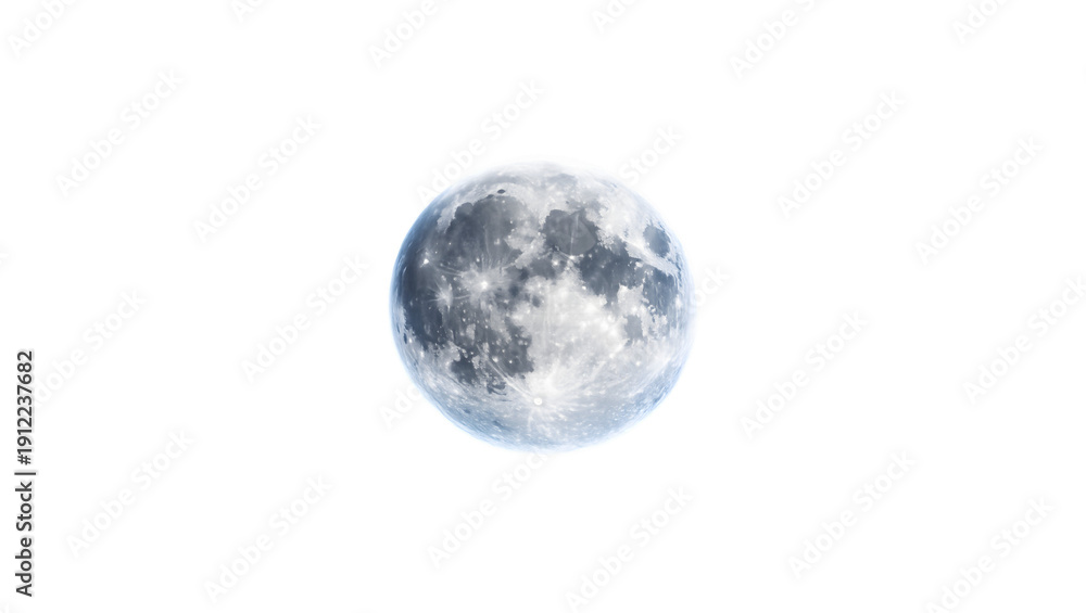 Obraz premium 3D Moon with Glowing Effect