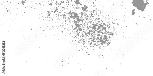 Black ink splat background featuring a grunge paint splash texture with liquid drops and a dirty dust pattern on an old textured glass wall art design