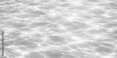 Abstract blue water surface texture featuring clear ripples and liquid waves reflecting a cool summer pool or ocean nature background