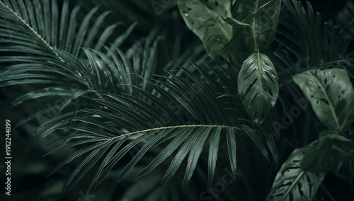Green Leaves Fill the Space Under Sunlight in a Botanical Garden During the A...