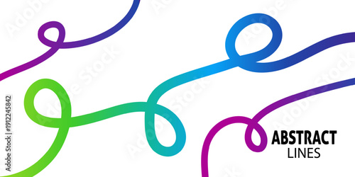 Vibrant abstract art with colorful swirling lines and shapes