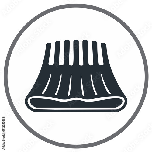 Stylized Icon of Ribeye Steak or Rack of Lamb