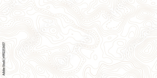 Topographic line contour map background, Topographic map and landscape terrain texture grid, Modern design with White background with topographic wavy pattern design.