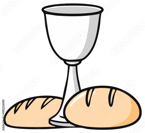 Communion Chalice and Bread