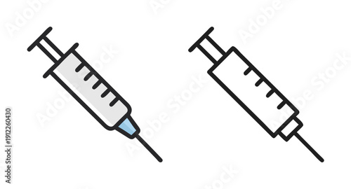 Syringe vector illustration for medical use vaccination and injection healthcare and treatment concept