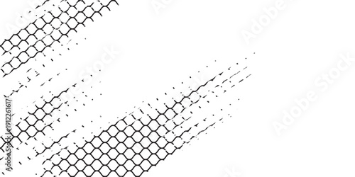 Mesh texture for fishing nets. Grunge pattern for sportswear or soccer goal, volleyball net, basketball hoop, hockey, athletics. Mesh background. Vector