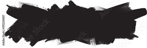Grunge brush stroke banner with rough edges- abstract paint stroke for typography overlay. Bold brush stroke strip for web header or cover design. Textured element for design template , social media.