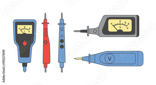 Voltage Tester Line filed color clean design
