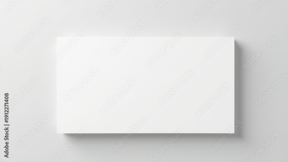 Fototapeta premium Blank Business Cards on Light Grey Background Flat Lay Mockup for Design