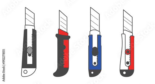 Utility Knife Line art color