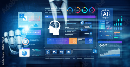 Wallpaper Mural AI analytics dashboard interface for monitoring performance and data insights. Dashboard metrics, dashboard reporting, dashboard automation, visualization for enterprise platforms. Corpus Torontodigital.ca