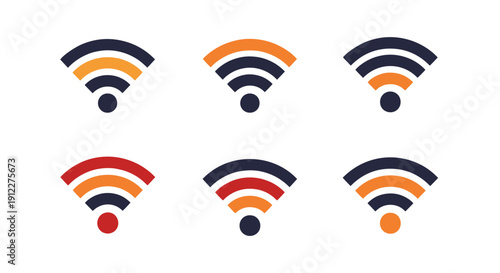 WiFi Line art vector color