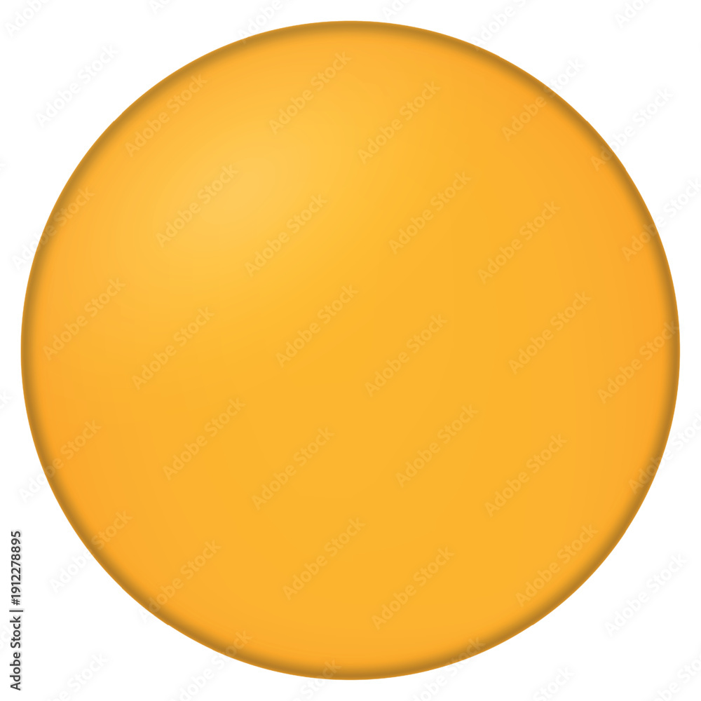 custom made wallpaper toronto digitalGlass yellow ball or precious pearl. Glossy realistic ball, 3D abstract vector illustration highlighted on a white background. Big metal bubble with shadow.