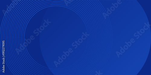 Abstract blue glowing geometric lines on dark blue background. Modern shiny blue circle. Suit for cover, poster, banner, brochure, header, vector modernA