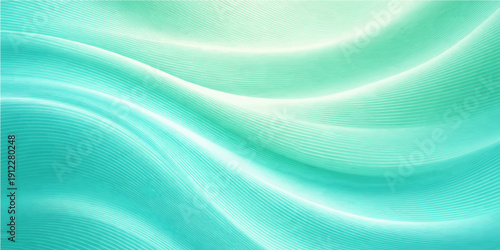 Smooth flowing blue silk and satin fabric background with soft liquid waves and elegant light curves for an abstract textile wallpaper design