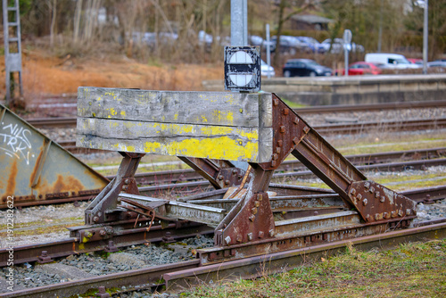 Prellbock alt, Eisenbahn