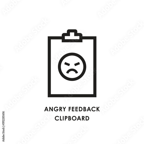 Minimalist Line Business Clipboard Icon