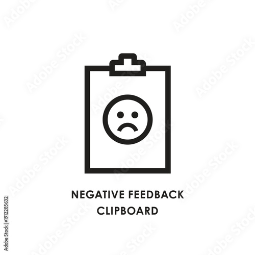 Minimalist Line Business Clipboard Icon