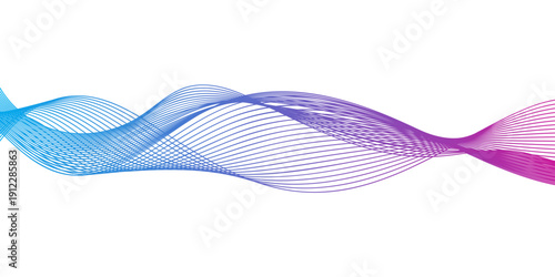 Abstract blue wave background featuring a vector illustration of wavy lines and flowing gradient patterns for a modern digital business wallpaper design