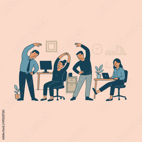 Office exercise and Workplace stretching