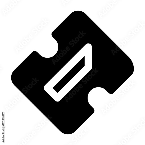 pencil sharpener solid icon