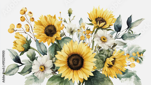 Elegant wedding invitation card background . Minimal hand painted watercolor botanical flowers texture template background. Design for wedding, vip cover, poster, rsv moderncard. Valentine's Day