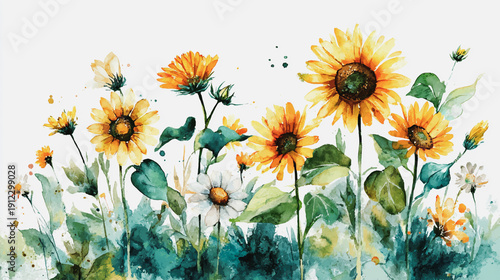 Elegant wedding invitation card background . Minimal hand painted watercolor botanical flowers texture template background. Design for wedding, vip cover, poster, rsv moderncard. Valentine's Day