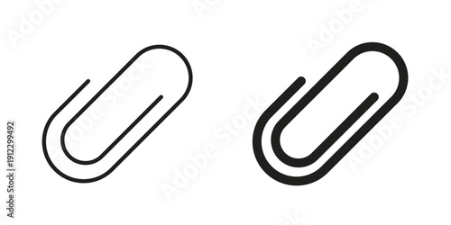 Clip icon. Linear icon collection. Editable stroke. Vector illustrations