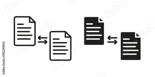 Compare icon. Linear icon collection. Editable stroke. Vector illustrations