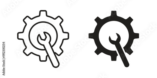 Customized icon. Linear icon collection. Editable stroke. Vector illustrations