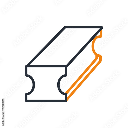 steel icons minimalist flat style design, steel Vector illustration on white background