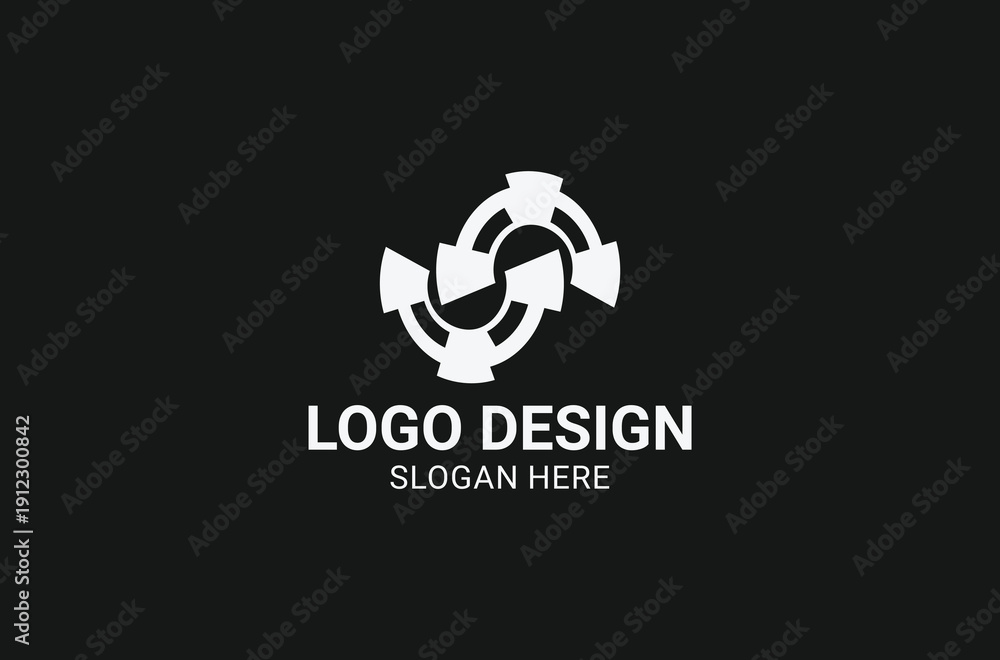 Fototapeta premium Modern Business logo vector design 