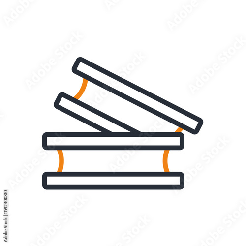 steel icons minimalist flat style design, steel Vector illustration on white background