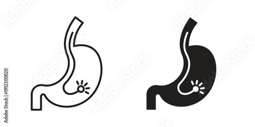 Endoscopy icon. Linear icon collection. Editable stroke. Vector illustrations