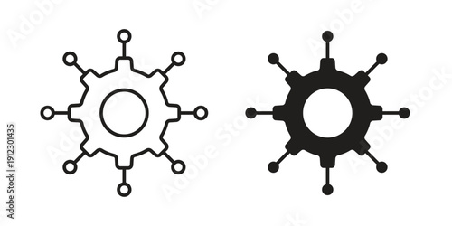 Frameworks icon. Linear icon collection. Editable stroke. Vector illustrations