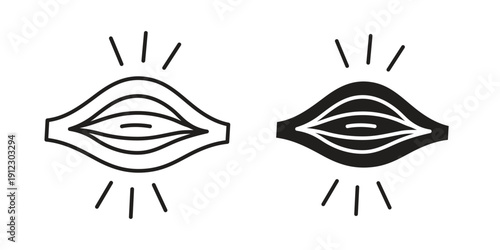 Myalgia icon. Linear icon collection. Editable stroke. Vector illustrations