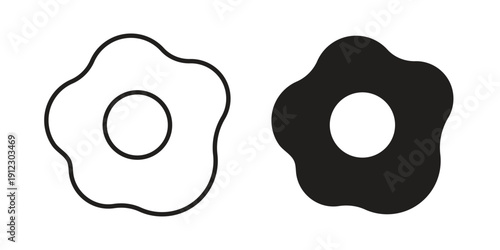 Omelet icon. Linear icon collection. Editable stroke. Vector illustrations