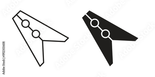 Peg icon. Linear icon collection. Editable stroke. Vector illustrations