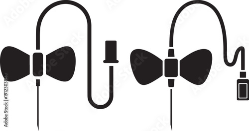 Medical infusion set icon