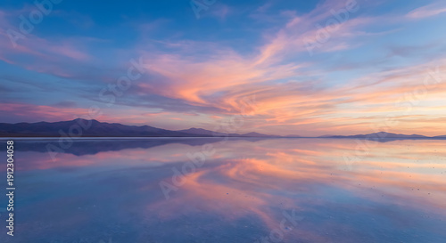 Wallpaper Mural Vibrant sunset sky with swirling clouds in deep blue, pink, and orange gradients Torontodigital.ca