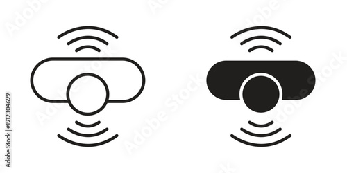 Sensor icon. Linear icon collection. Editable stroke. Vector illustrations